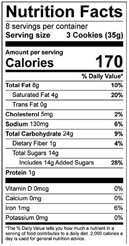 Fresh Prepared, Mini Cookie Tub, Chocolate Chip, 9.5 oz