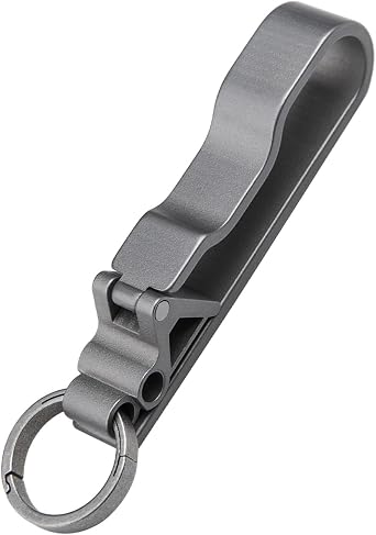Titanium Alloy Keychain KY07 Key Clip for Belt Belt Loop Keyring Holder