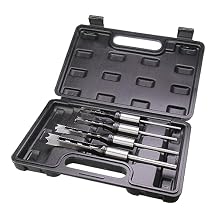 Square Hole Drill Bits for Wood,4pcs Woodworking Square Mortise Drill Bit, Mortise Chisel,1/4 Inch 5/16 Inch 3/8 Inch 1/2 Inch All of Sizes with Plastic Storage Case