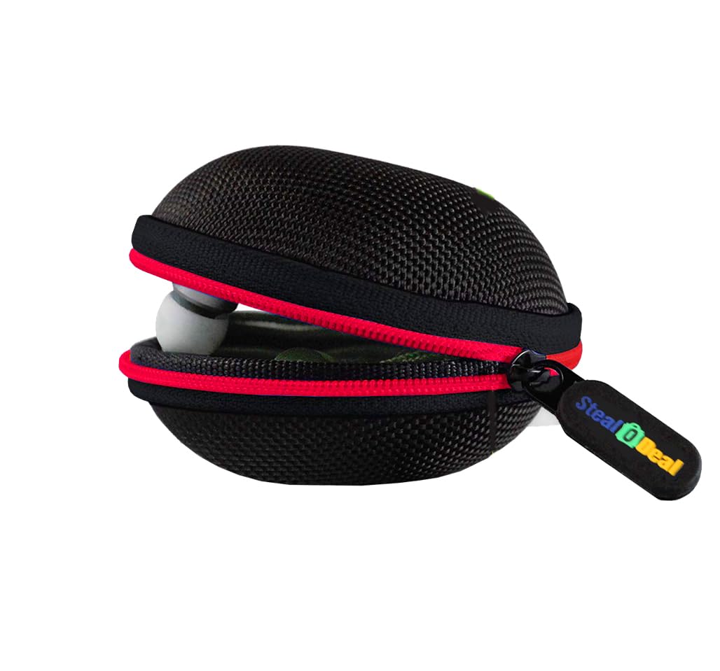 Stealodeal Pocket Storage Travel Organizer for Earphones, Headset, Pen Drives, SD Cards, Shock-Proof Ballistic Nylon, Soft Fabric, Mesh Pocket, Blue