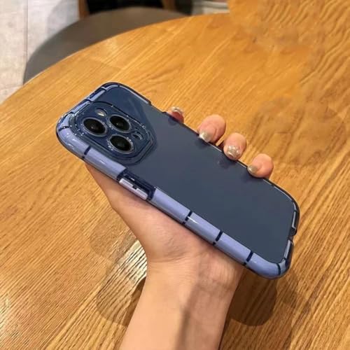 Coque iPhone 14 antichoc transparente avec veilleuse bleue intégrée