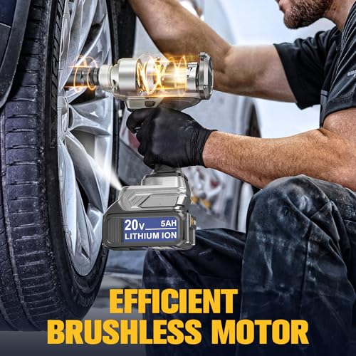 image for DIYtoolifz Cordless Impact Wrench 1/2 inch Compatible with DeWalt 20V 