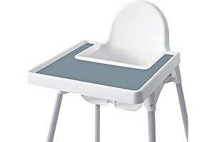 IKEA Antilop High Chair Placemat with Silicone Finger Food Catcher Tray