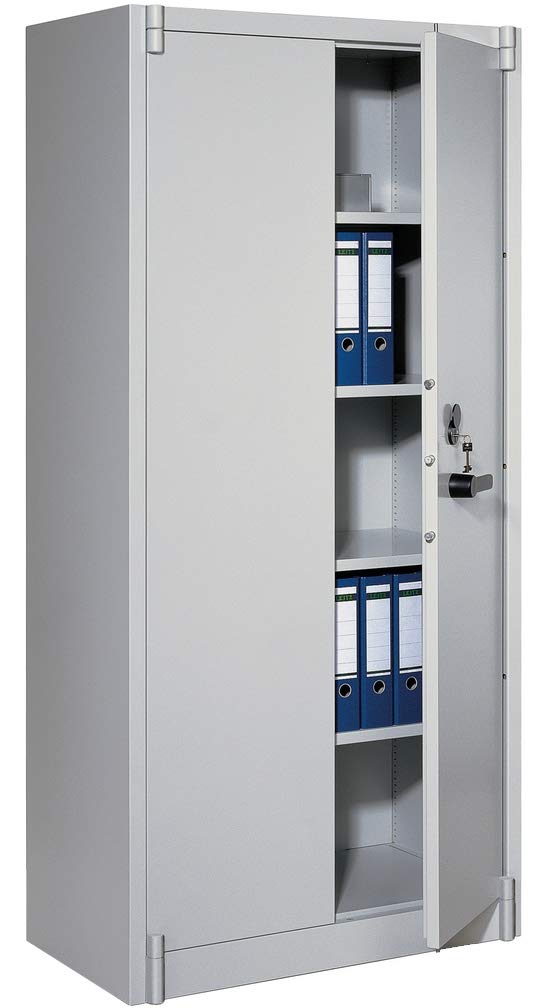 bümö Aktentresor & Feuerschutzschrank für Aktenordner - Aktentresor Brandschutzschrank Sicherheitsschrank A1 Tresor (Höhe: 195 cm | Breite: 93 cm | Tiefe: 50 cm)