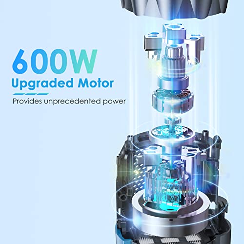 Oraimo Stick Vacuum, 600W Corded Stick Vacuum With Led Motorized Floor Brush, 6 In 1 Vacuum Cleaner With 29.5 Ft Cable, Powerful Vacuum For Middle-Pile Carpet, Marble, Hard Floor, Tile Cleaning #TOP6