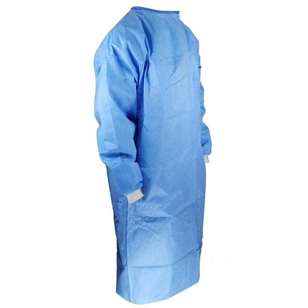 Produktbild von CRE87 Schutzanzug Mehrweg – Isolationskittel Aus Vliesstoff, Wasserdicht & Antibeschlag, 1/10/20 Stück (Blau, S)