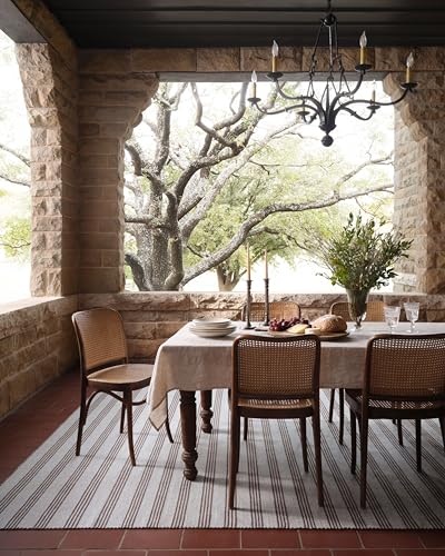 Image of Loloi Magnolia Home Charlie Silver /Bark 5'-0 inch x 7'-6 inch Area Rug