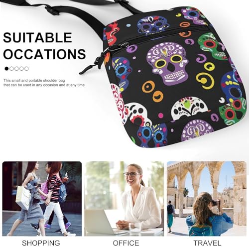Satchel Tote Bag Messenger Bag Swirls And Dots Printed Mini Sling Bag Purse Suitable for Work Travel4