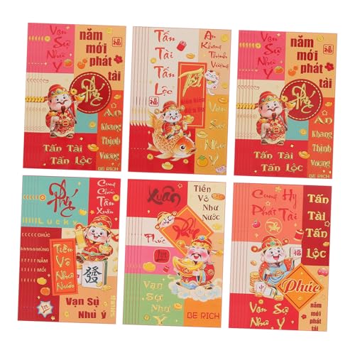 Anneome い封筒72枚: の (hong Bao)の幸 のお 、 の 年2026年の い封筒、春 、 日、 婚式用