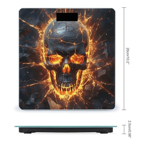 Báscula digital de baño con diseño de cristal templado miniatura 2