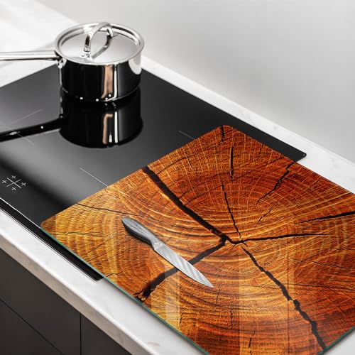 Planche à découper 60x52cm résistante grand format multifonction bois - 3