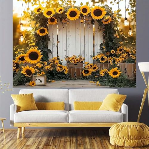 Fondo Fotográfico Floral Rústico Madera 7x5ft Vinilo miniatura 5