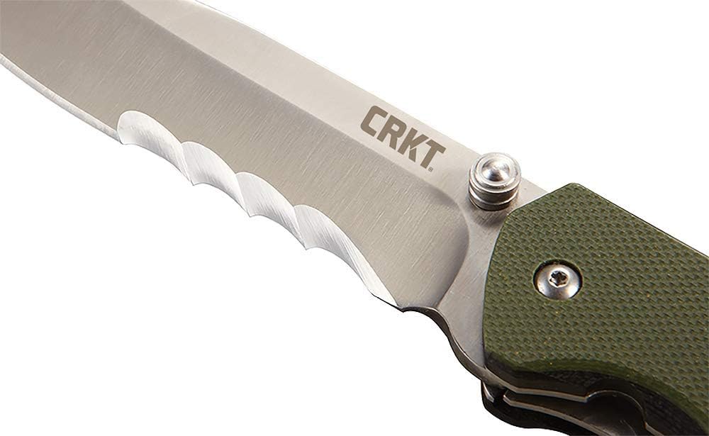 Blасk Frіdау - 60% оƒƒ CRKT Ignitor EDC Folding Pocket Knife: Assisted Opening Everyday Carry, Serrated Edge Blade, Veff Serrations, Thumb Stud, Liner Lock, G10 Handle, Pocket Clip 6855