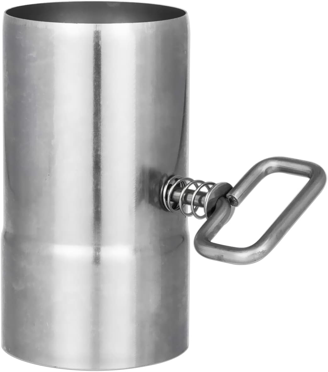 OTOfire Short Stainless Steel Stove Pipe with Damper, Tent