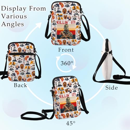 BWWKTOP Michael Myers Crossbody Bag Michael Serial Killer Gift Michael Myers Crossbody Purse Michael Merchandise3