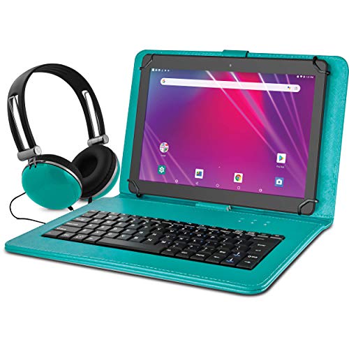 Ematic 10.1" EGQ239BD 16GB Tablet Bundle (Wi-Fi, Teal)