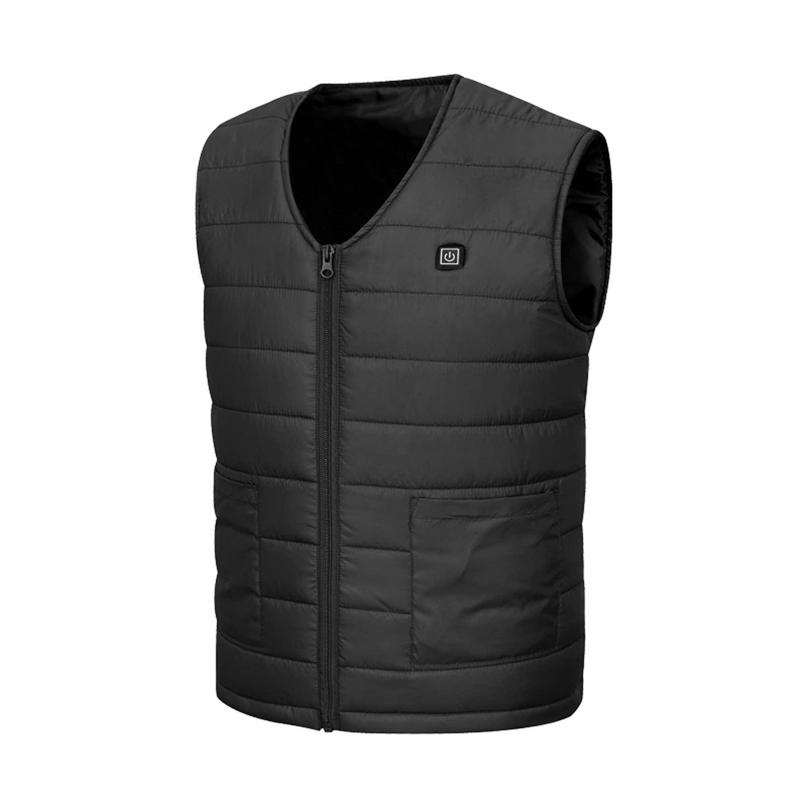 Chaleco térmico para hombre, chaleco térmico para hombre, chaleco de calefacción de una tecla, chaleco de control de temperatura de tres velocidades, calentador térmico grueso, chaleco unisex