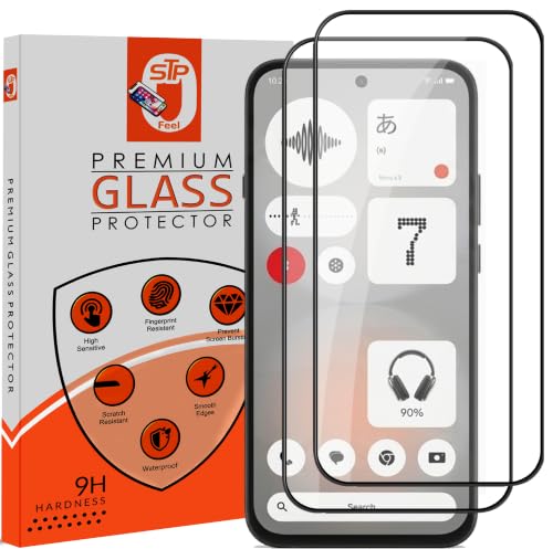 Image of STP FEEL Premium HD+ Tempered Glass Screen Protector Guard Compatible For Nothing Phone (4b) 5G (6.77 Inch, Pack of 2) | Edge to Edge Coverage With Easy to installation kit for Smartphone