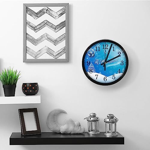 Horloge murale silencieuse pour un sommeil paisible sans tic-tac de Noël - 6