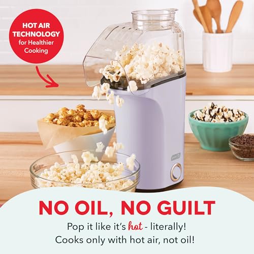 Image of Dash Fresh Pop Popcorn Maker, 16-Cup Hot Air Popper, Lavender