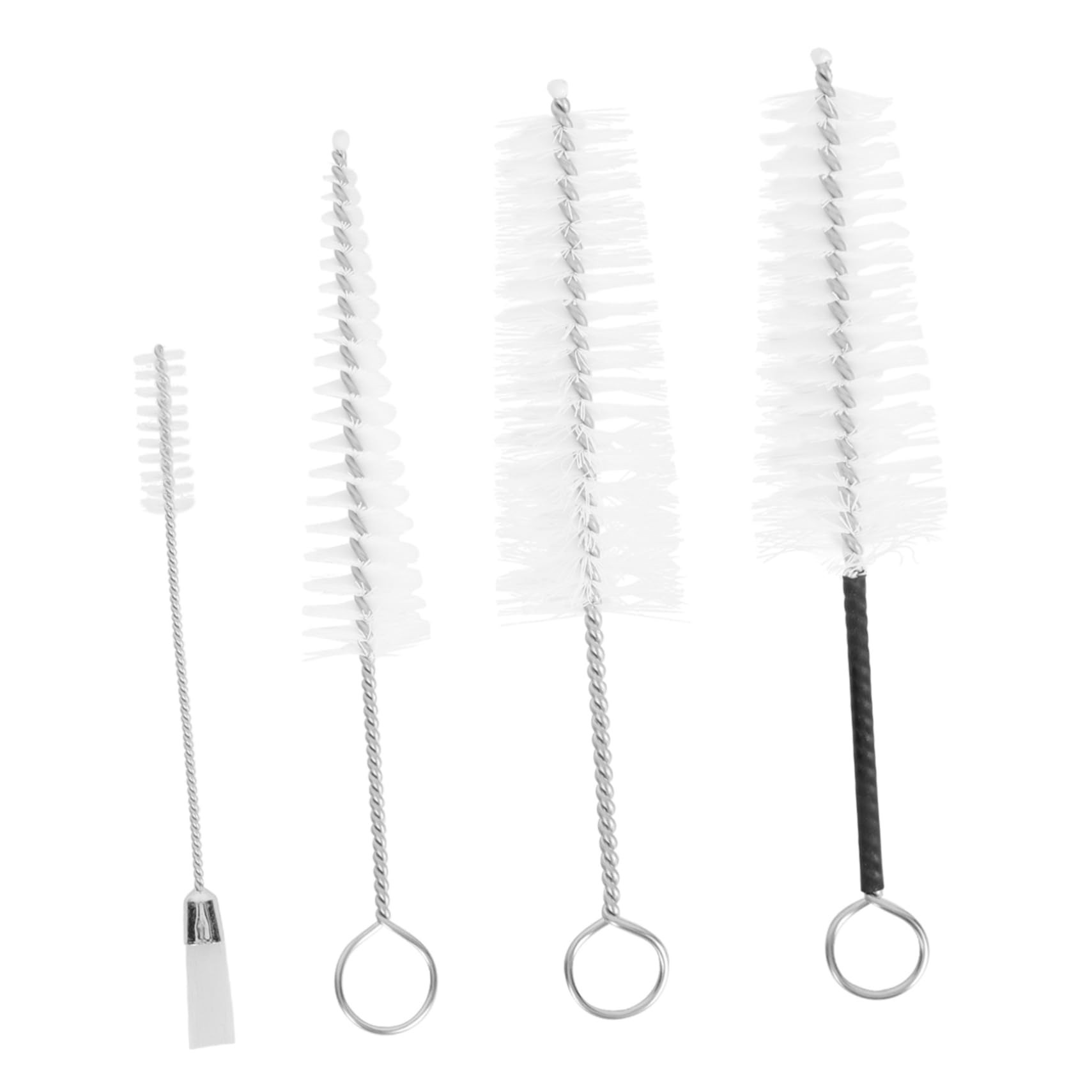 Kisangel 4pcs Mouthpiece Cleaning Brush Cleaner Kit Saxophone Mouthpiece Sax Cleaning Brush Cleaning Supply Sound Hole Brush Saxophone Tool Mouthpiece Brush Flute Supply Stainless Steel