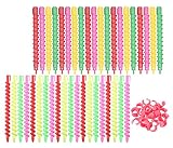 bigudies flexibles para rizos Función práctica: puede cambiar su estilo de cabello todos los días, en casa o mientras viaja, conveniente para usar y usar, excelentes regalos para niñas y mujeres.