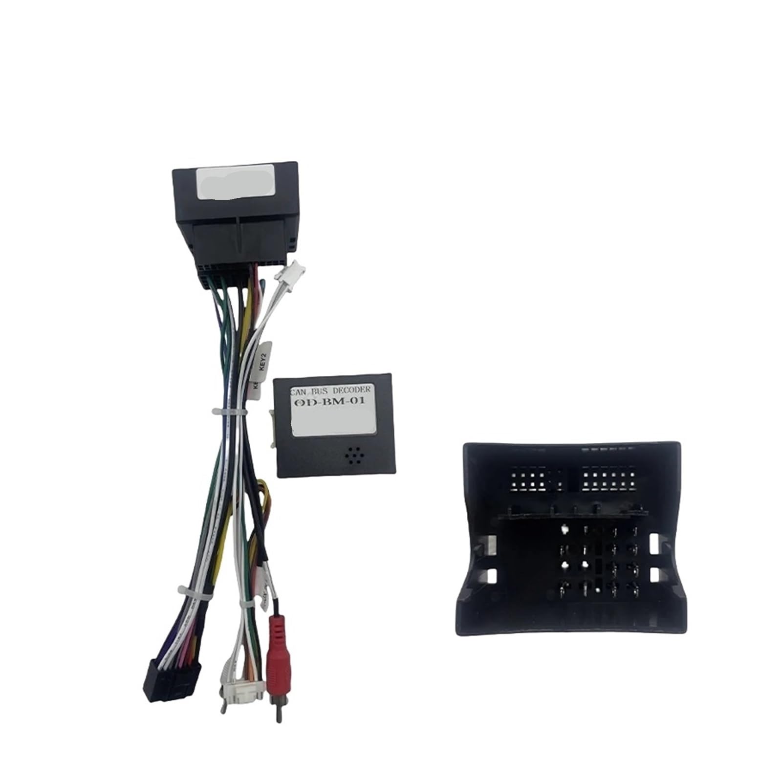 Adaptador de arnés de cableado de 16 pines for caja, cable de alimentación de radio Android, Compatible con BMW Serie 3 E90, E91, E92, X1, E84, E81 y E87.(Cable Canbus)