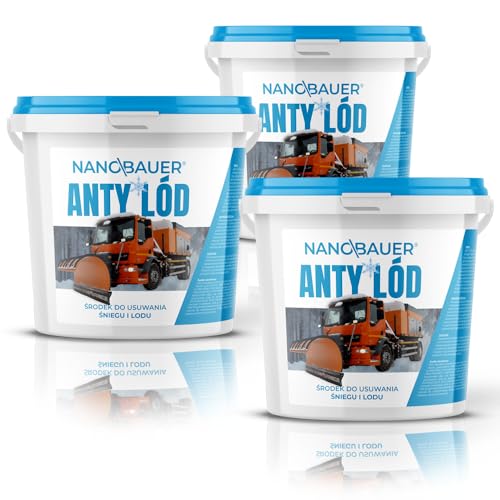 3x Auftaugranulat NANOBAUER 4 kg | Hohe Effizienz & Schnelle Wirkung | Streusalzfrei, Tierfreundlich & Umweltfreundlich | Effektiv gegen Eis & Frost | Eisfrei bis –35 °C für Einfahrten & Gehwege