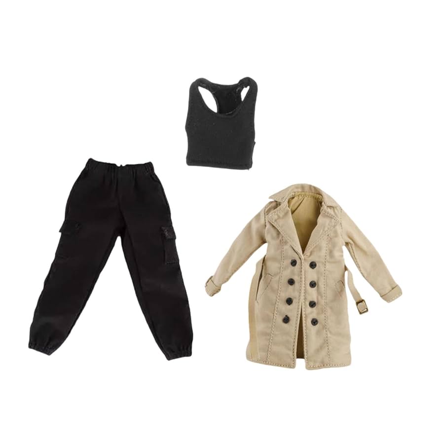 1/6フィギュア用衣装 レディースフード付きケープコート セット zy5044 Amazon.co.jp: ximitoy 1/12 P3-3スケール マント服 ホワイト