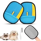 SAWMONG Pet Hair Removal Glove, 2Pcs Cat & Dog Reusable Pet Hair Remover Gloves 2025 New Upgrade, Grooming Pet Hair Remover Tool for Couch, Car, Furniture, Carpet