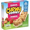 Quaker Yogurt Chewy Granola Bar, Strawberry, 5 Bars , net weight 6.1 ounce Pack of 6 Packaging may vary