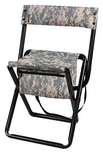 Rothco Deluxe Folding Stool with Pouch, ACU Digital Camo