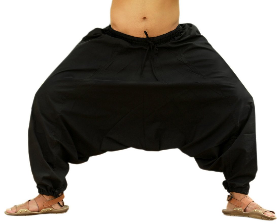 SARJANA HANDICRAFTS Pantalon de Yoga en Coton pour Homme
