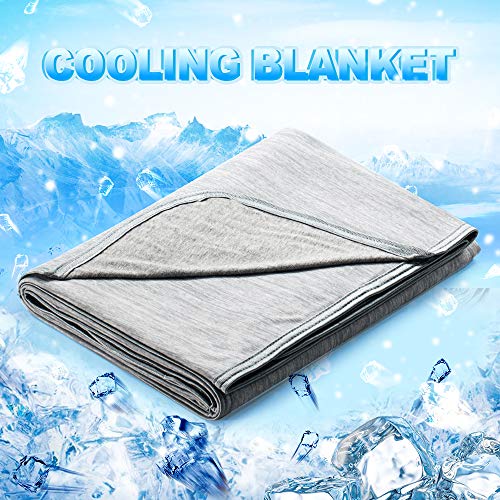 Cooling Blanket Japanese Q-Max 0.4 Technology keep cool in hot summer, 51 X 67in