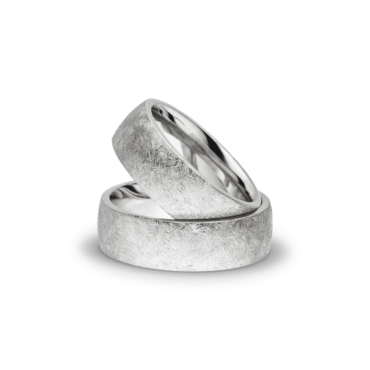 Kolibri Rings - Partnerringe Silber 925 Paarpreis Massiv 7 mm Breite Nickelfrei Freundschaftsringe Trauringe Eheringe 100% Made in Germany- Inkl. Gratis Etui + Gravur