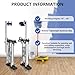 Drywall Stilts, 18''-30'' Adjustable Heights Aluminum Work Stilt, Professional Drywall Stilts for Sheetrock Drop Ceiling Wall Painting and Trimming Tree Branches