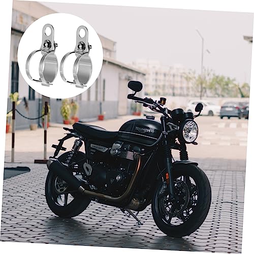 Beatifufu 2 Peças De Suporte De Montagem Braçadeira De De Motocicleta Braçadeiras De Garfo Giratório
