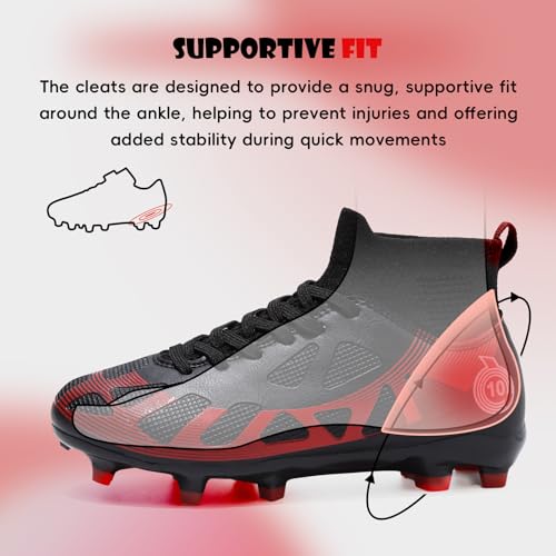 Soccer Cleats Kids Boys Girls Athletic Outdoor Football Shoes4