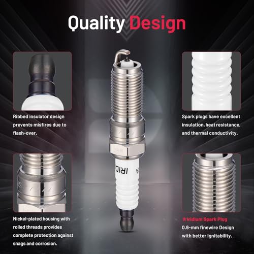 Image of BDFHYK 5019 Iridium Spark Plugs Compatible with Cadillac Escalade Escalade ESV,Compatible with Sierra Yukon Canyon Silverado 1500 2500HD 3500HD Tahoe Camaro Suburban 2.0L 3.5L 5.3L 6.0L Set of 8