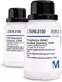 EMD Millipore 1.25052.0100 Sulfate Standard Solution, CRM traceable to SRM from NIST 400 mg/L SO4 in H2O