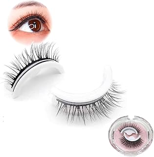 Miss Actually Eye Lash, Miss Actually Self Adhesive Lashes, Banrlopu Eyelashes, Lash Buddy Self-Adhesive Eyelashes, Reusable Self Adhesive Eyelashes for Women Natural Look (1Pairs C)