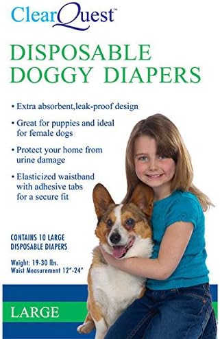 Disposable Doggie Diapers Dog Diaper Absorbant Sanitary - Bulk Packs Available (XLarge 40 Pack)
