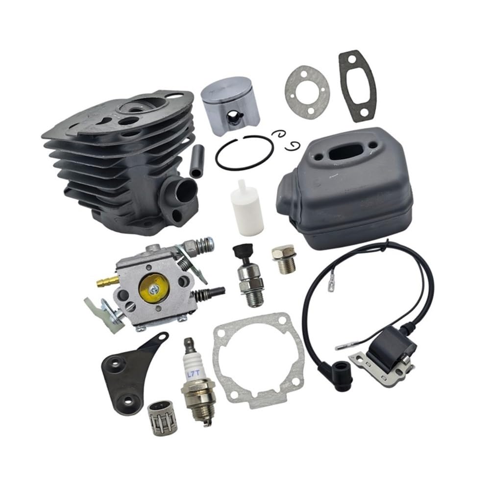Cylindre piston pour tronçonneuse 51 pièces détachées avec bobine joints