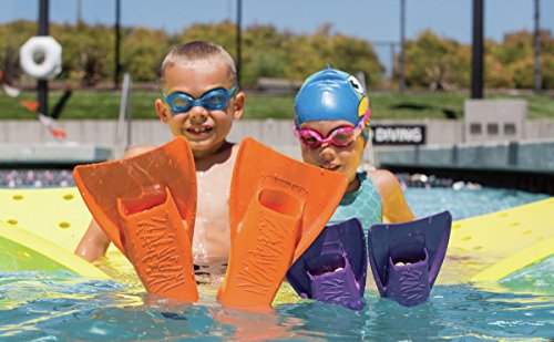 Finis Kid’s Booster Fin Swim Flippers , Purple, Kids 6-8 #TOP4