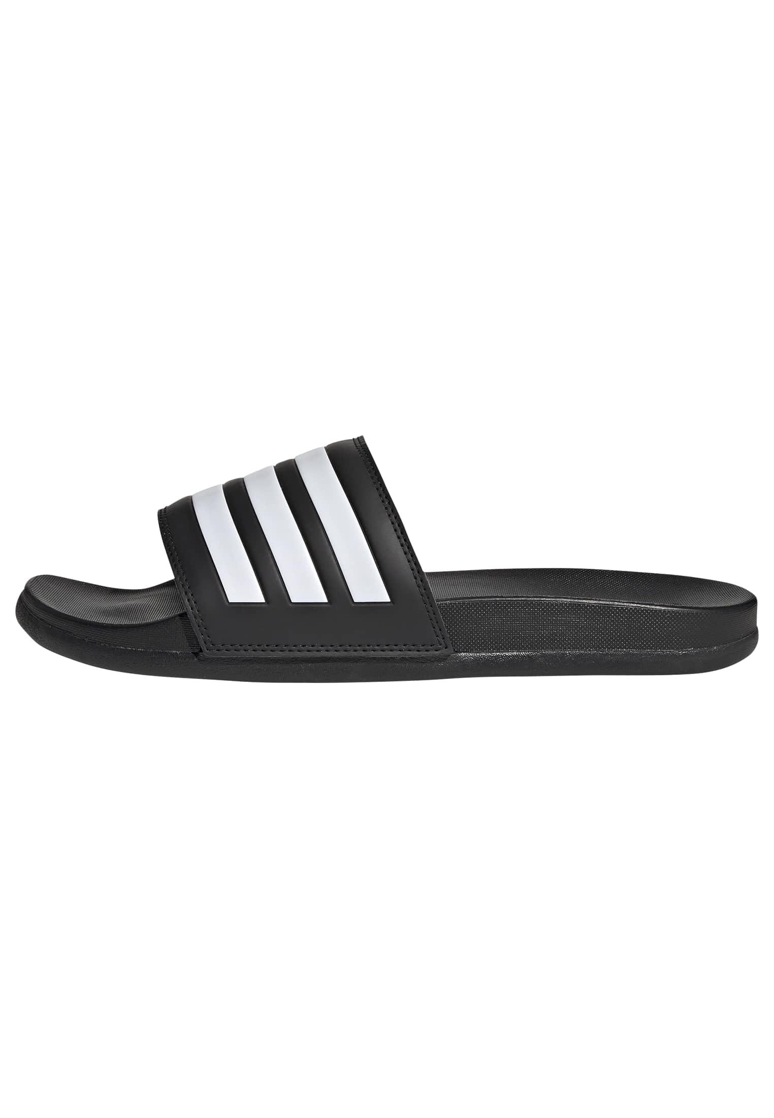 adidas Unisex Adilette Comfort Slides, Core Black/Cloud White, 12 UK