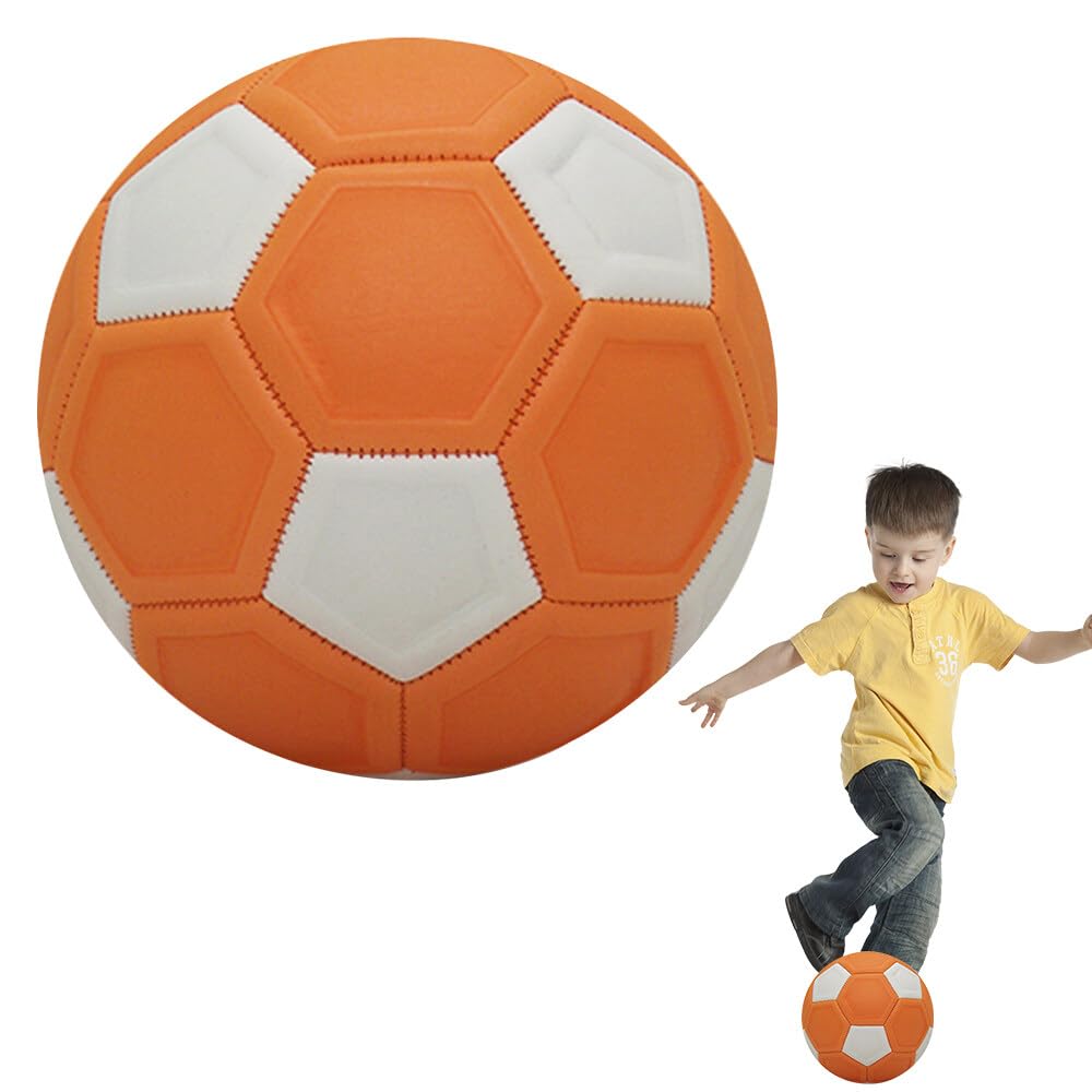 Gobesty Softball Football, Curve Ball, Foam Ball, Curve Ball for Tricks, Rubber Swerve Ball Football, Fun Sports Softball Soccer, Kids Football Ball, Small Sports Ball Fun for 5-15 Year Olds