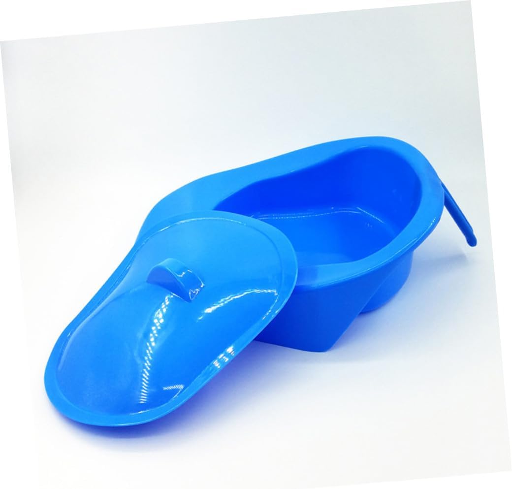 Practical Horizontal Urinal Handled Bedpan Commode Toilet Lid for Bedridden Elderly