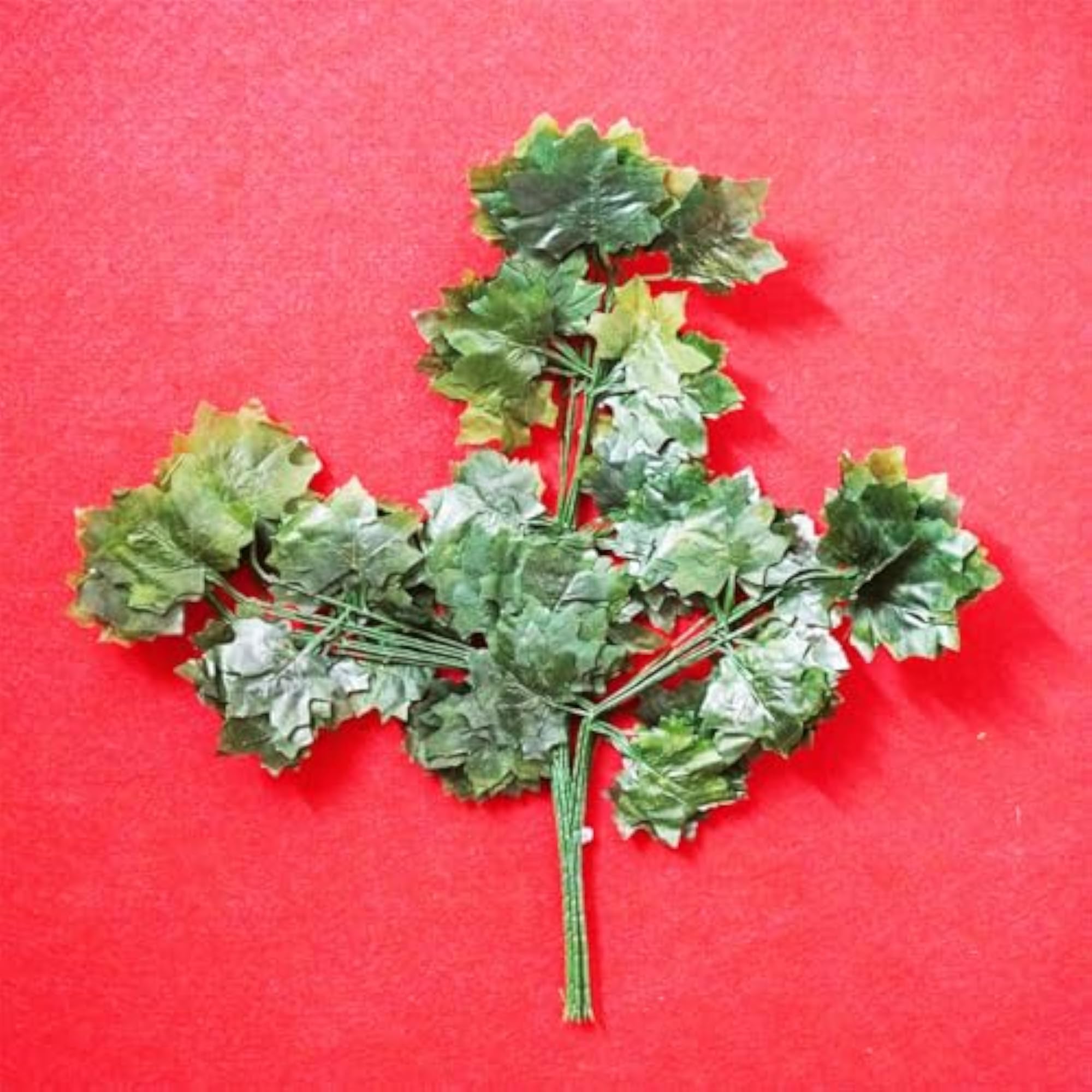 NISKANET Artificial Decorative Maple Leaf Pieces, Pack of 6
