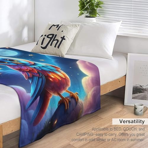 Manta de forro polar de búho suave de 140x180 cm para sofá y cama 7