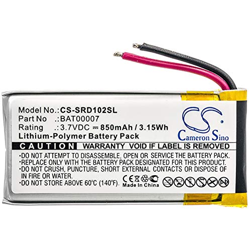 BAT00007 TECHTEK Batterie 850mAh compatibile con [Cardo] Packtalk Duo, Scala Rider Packtalk, SRPT0102 sostituisce BAT00007